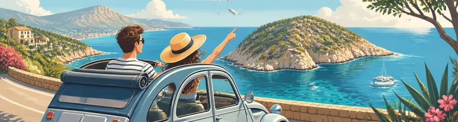 Un recorrido en 2CV clásico por la costa hasta la isla de Portixol
