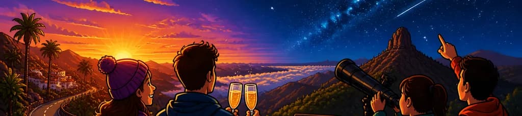 Excursión al atardecer y de observación de estrellas en Gran Canaria: opción con recogida o autoconducción