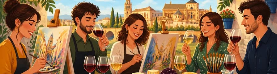 Disfruta de la Pintura y la Degustación de los Mejores Vinos y Quesos en Córdoba