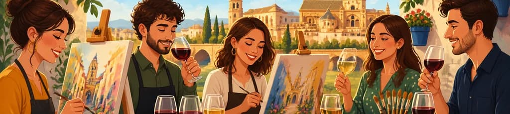 Disfruta de la Pintura y la Degustación de los Mejores Vinos y Quesos en Córdoba