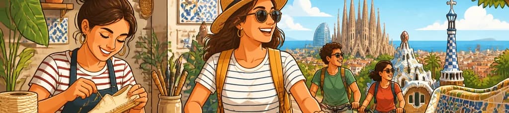 Descubre Barcelona a través de un tour ciclista y un taller de artesanía local