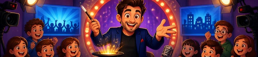 El Mago Ponce presenta "Va de Magia": la televisión en vivo en La Escalera de Jacob