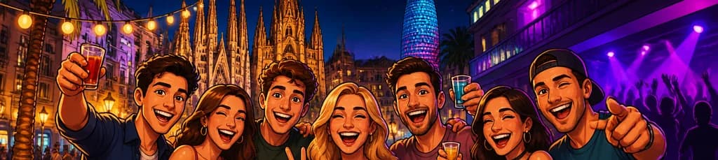 Recorrido de fiesta por Barcelona con KING The Best Party Tour