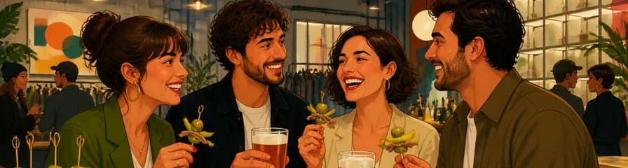 Disfruta del Aperitivo Brutta: Cerveza Premium y Gildas Gourmet en un Entorno de Diseño en Madrid