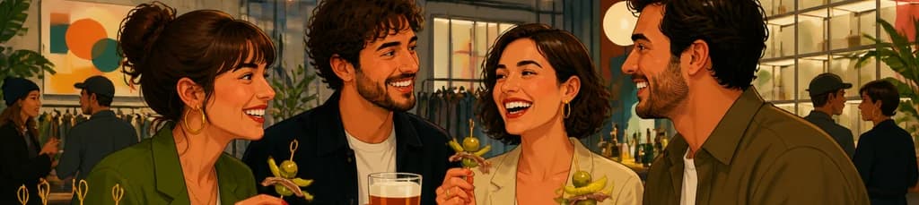 Disfruta del Aperitivo Brutta: Cerveza Premium y Gildas Gourmet en un Entorno de Diseño en Madrid