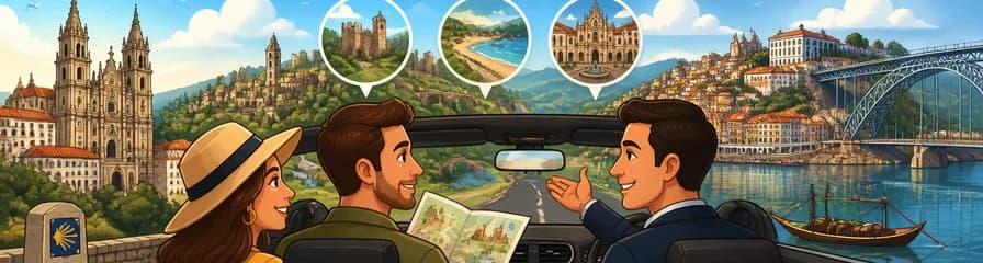 Viaje privado y recorrido turístico desde Santiago de Compostela a Oporto