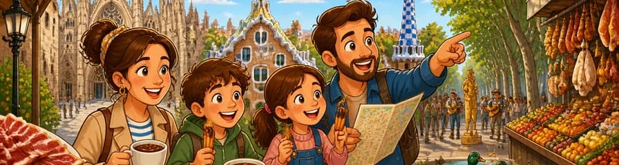 Experiencia Familiar Privada en Barcelona: Churros, Chocolate Caliente y Juegos