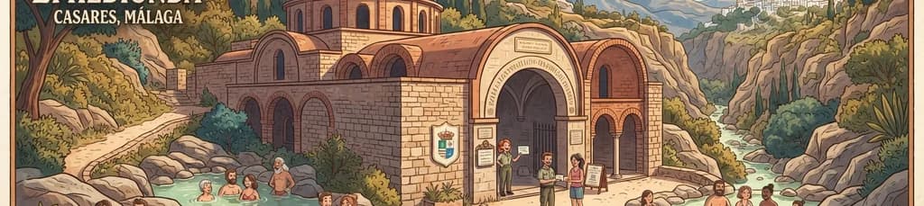 Visita a los Baños de la Hedionda en Casares durante agosto
