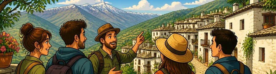 Aventura guiada de un día a los pueblos inalterados de la Alpujarra, en grupo reducido