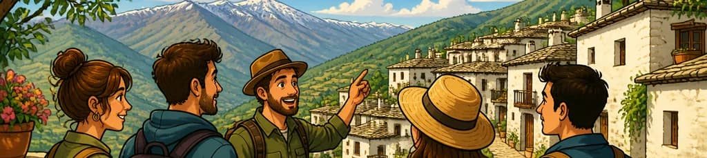 Aventura guiada de un día a los pueblos inalterados de la Alpujarra, en grupo reducido