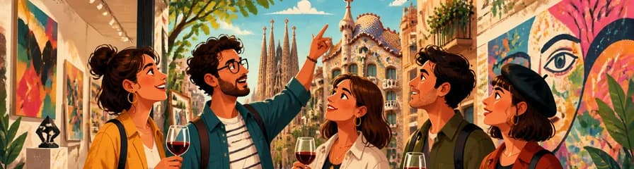 Descubre el Arte y el Vino de Barcelona: Galerías, Estudios y Arte Urbano