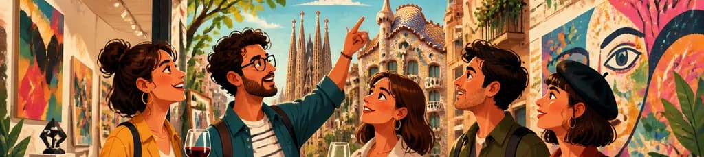 Descubre el Arte y el Vino de Barcelona: Galerías, Estudios y Arte Urbano
