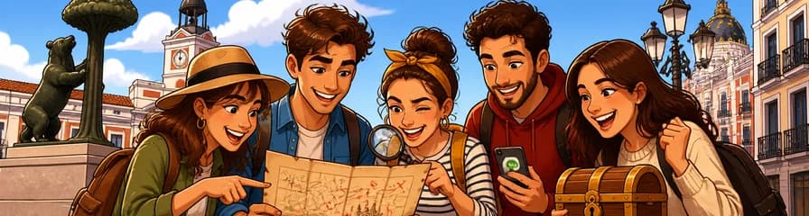 Aventura de búsqueda del tesoro en Madrid con desafíos y recompensas