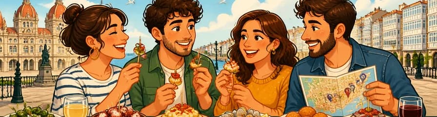 Recorrido Gastronómico Autoguiado de Tapas por A Coruña