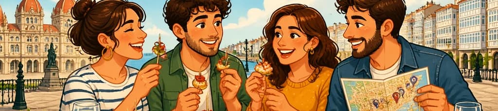 Recorrido Gastronómico Autoguiado de Tapas por A Coruña