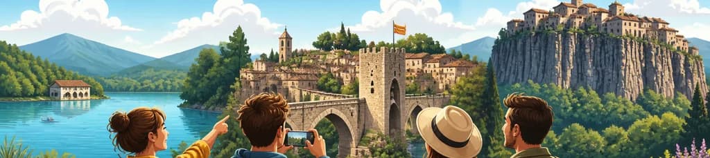 Aventura por Besalú, el Lago de Banyoles y el entorno volcánico de Castellfollit desde Girona