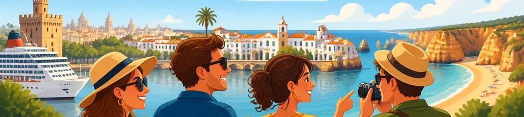 Excursión privada por la costa del Algarve, con salida desde el puerto de Sevilla
