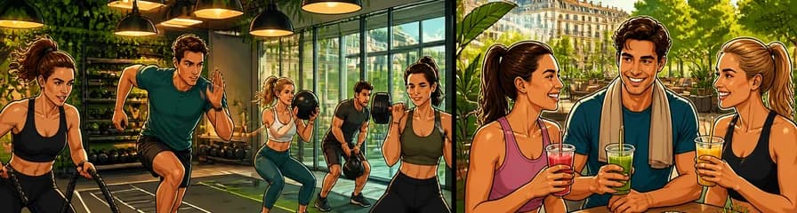 Sesión de HIIT con recuperación post-entrenamiento en Pomona Club