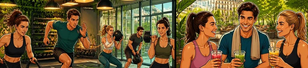 Sesión de HIIT con recuperación post-entrenamiento en Pomona Club