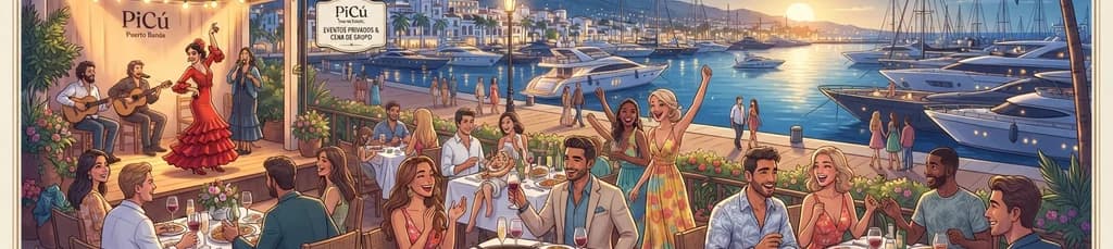 Eventos privados y de grupo frente al mar en PiCú Puerto Banús