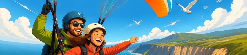 Experimenta el vuelo en parapente sobre los acantilados de Sopelana