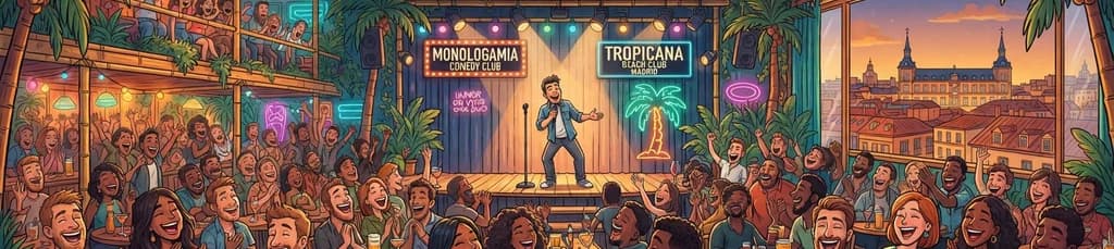 Noche de Comedia Monologamia en Tropicana Beach Club Madrid