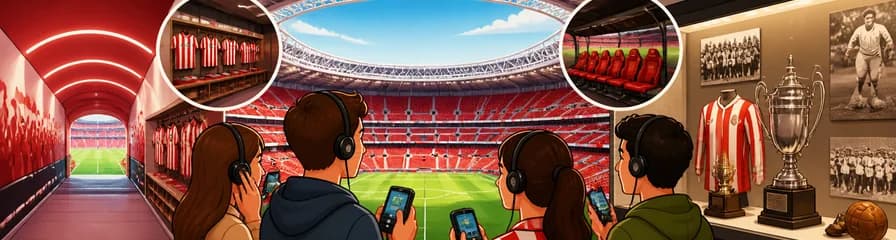 Recorrido por el estadio y museo del Athletic Club en San Mamés, con audioguía