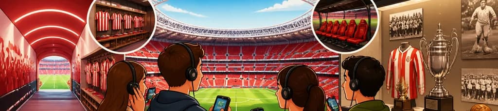 Recorrido por el estadio y museo del Athletic Club en San Mamés, con audioguía