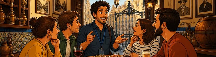 Recorrido privado por las tabernas históricas de Madrid con degustación de tapas
