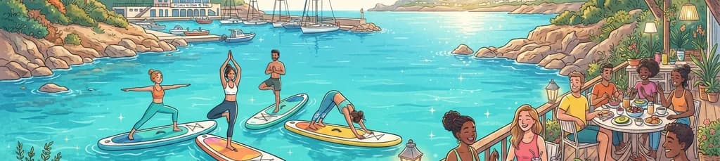 Sesión de SUP Yoga y Brunch en Cala Nova, Mallorca