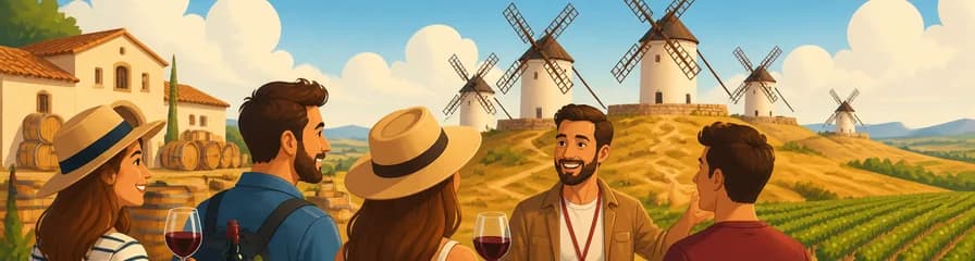 Recorrido por los Molinos de Viento del Quijote y Experiencia Enológica desde Madrid