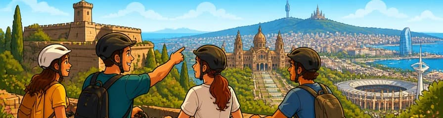 Recorrido panorámico en bicicleta eléctrica por Montjuïc en Barcelona
