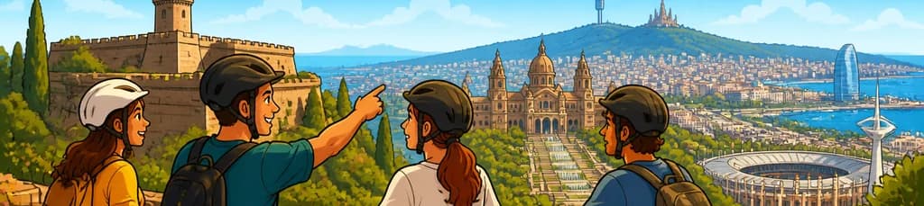 Recorrido panorámico en bicicleta eléctrica por Montjuïc en Barcelona