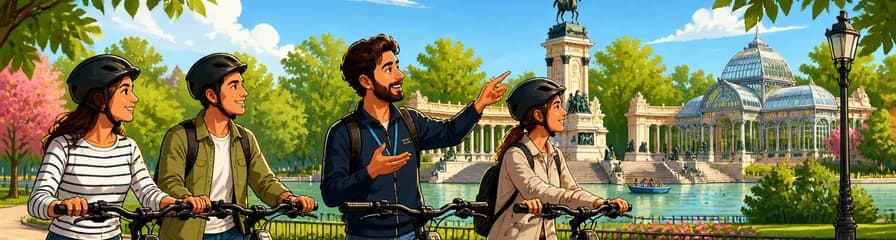 Recorrido guiado en bicicleta eléctrica por el Parque del Retiro de Madrid