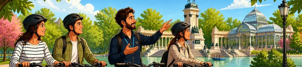Recorrido guiado en bicicleta eléctrica por el Parque del Retiro de Madrid
