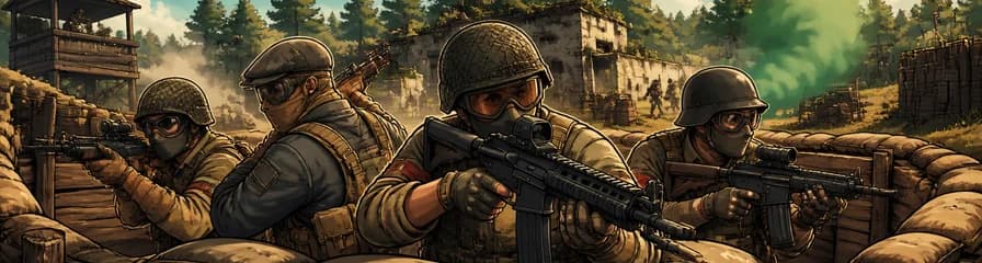 Airsoft: Inmersión realista en conflictos históricos con trincheras
