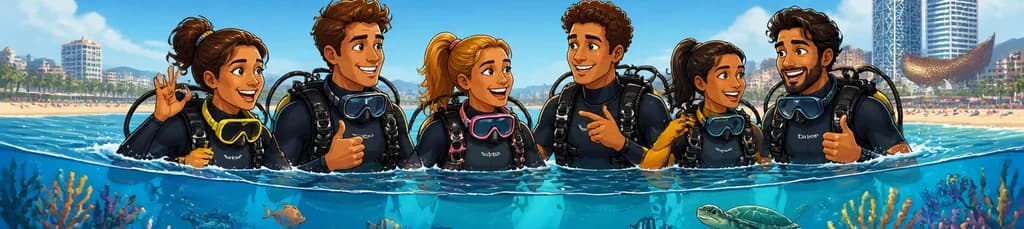 Certificación PADI y Experiencia de Buceo en la Playa Levante, Barcelona