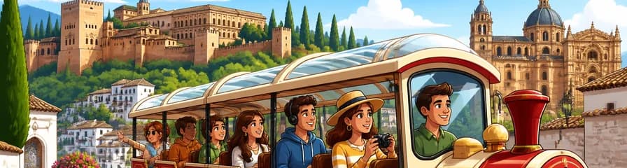 Recorrido en el tren turístico por Granada