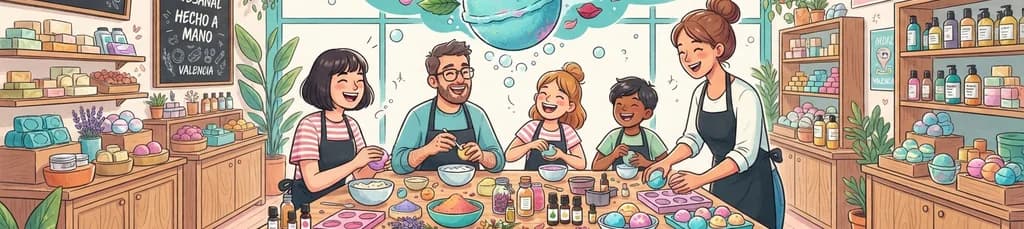 Taller de creación de bombas de baño en Lush Valencia