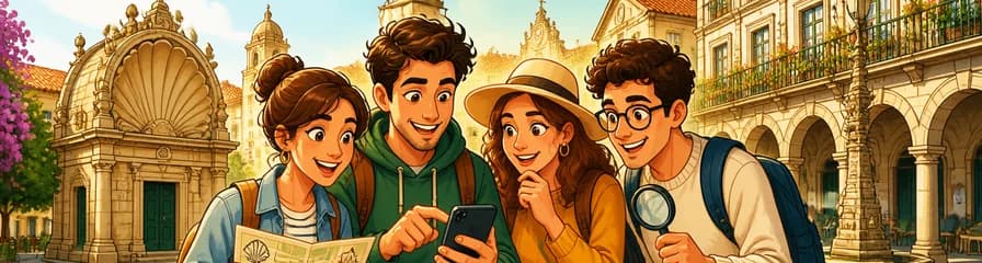 Búsqueda del tesoro y recorrido a pie autoguiado por los encantos de Pontevedra