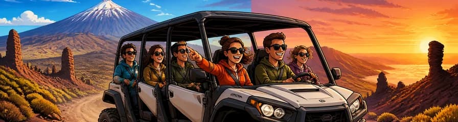 Aventura en buggy de 6 asientos por el Parque Nacional del Teide: tour diurno o al atardecer