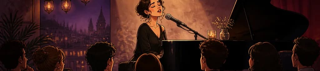 Nuria Fergó en concierto íntimo de piano y voz