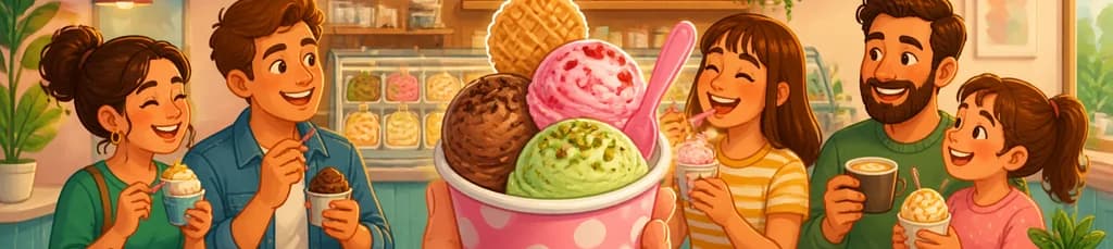 Disfruta de una pequeña tarrina de helado artesanal en Manggis