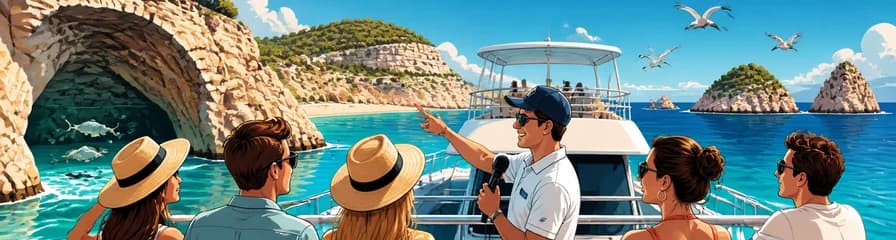 Aventura náutica de 3 horas por la costa noroeste: Acuario e Islas Margaritas
