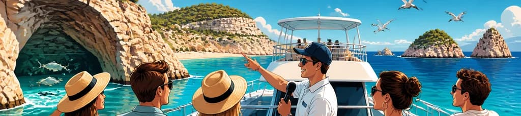 Aventura náutica de 3 horas por la costa noroeste: Acuario e Islas Margaritas