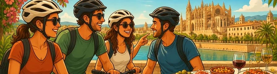 Exploración en bicicleta de 3 horas por Palma de Mallorca y cata de tapas