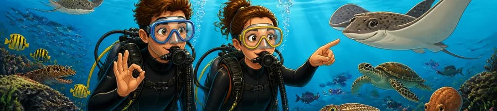Experiencia de buceo guiada en Los Cristianos: Descubre la Bahía de las Rayas
