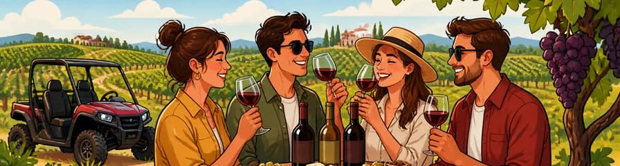 Experiencia enoturística: cata de vinos en viñedos