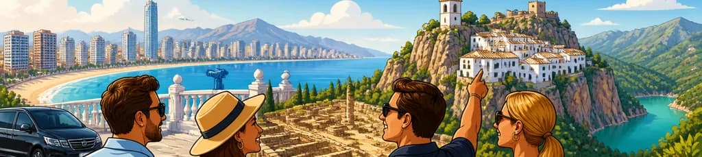 Tour privado de lujo por Benidorm y Guadalest: un viaje de historia, vistas impresionantes y encanto