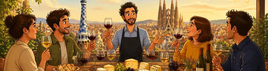 Deleita tus sentidos: Cata de vinos y quesos en Barcelona